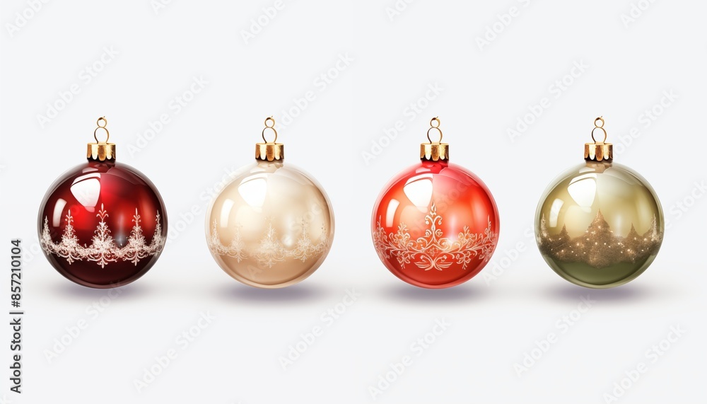 christmas balls isolated on white christmas balls isolated on white