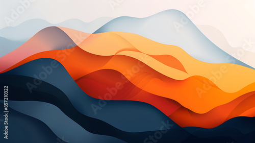 abstract colorful background, geometry gradient, ai_generated