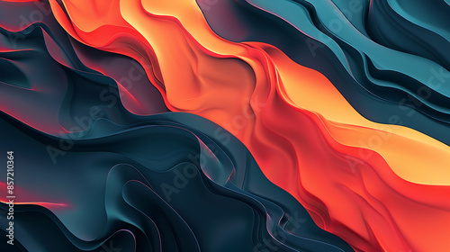 abstract colorful background, geometry gradient, ai_generated