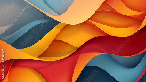 abstract colorful background, geometry gradient, ai_generated
