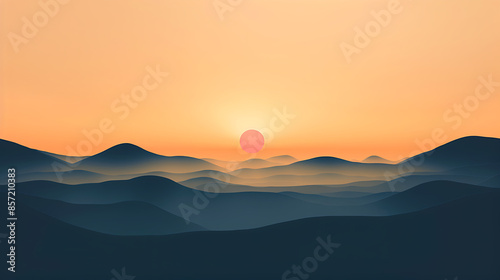 abstract colorful background, geometry gradient, ai_generated