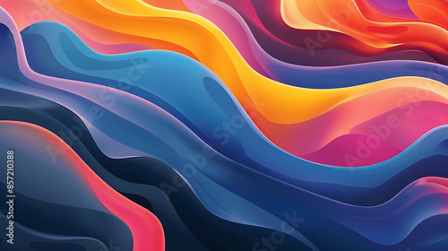abstract colorful background, geometry gradient, ai_generated