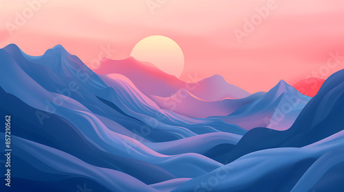 abstract colorful background, geometry gradient, ai_generated