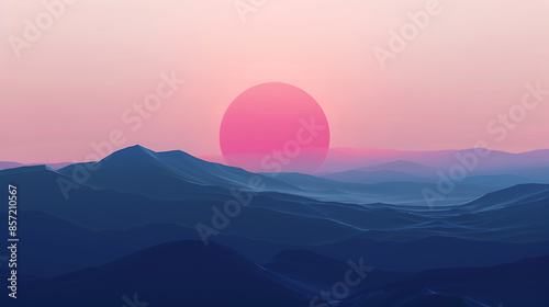 abstract colorful background, geometry gradient, ai_generated