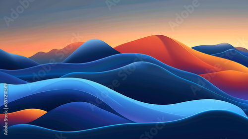 abstract colorful background, geometry gradient, ai_generated