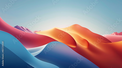 abstract colorful background, geometry gradient, ai_generated