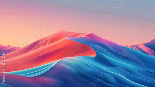 abstract colorful background, geometry gradient, ai_generated