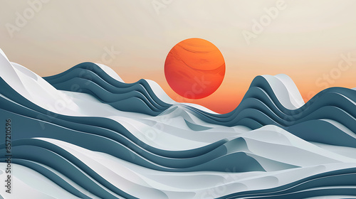 abstract colorful background, geometry gradient, ai_generated