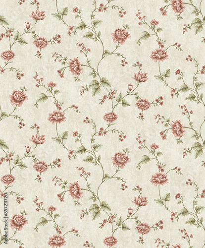 wallpaper, seamless floral pattern