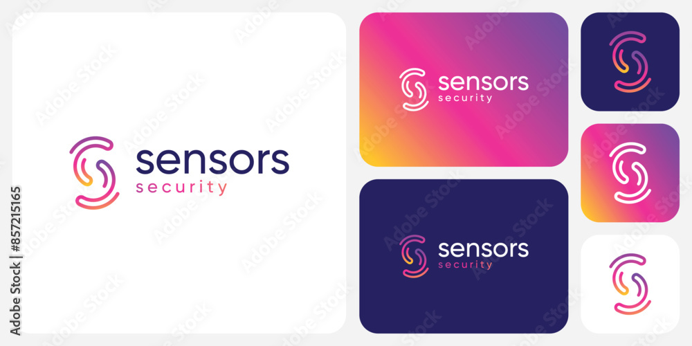 Curved letter S initial line vector logo design with a modern, simple, clean and abstract style. Curved letter S initial line vector logo design with a modern, simple, clean and abstract style.