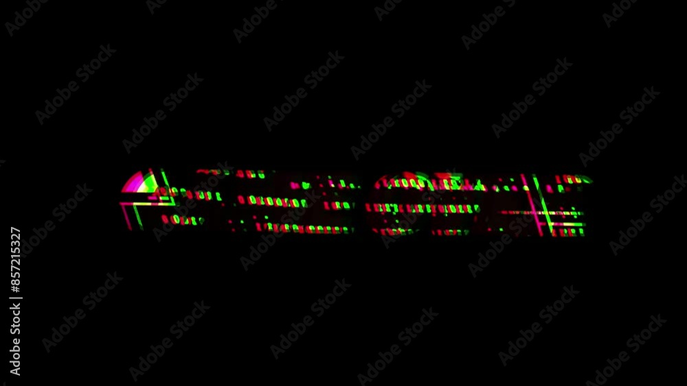 Looped Game Over Animation on Black Background with Glitch and Distortion Effect | Game Over End Screen Animation Looped Game Over Animation on Black Background with Glitch and Distortion Effect | Game Over End Screen Animation