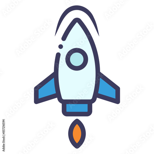 flying rocket icon