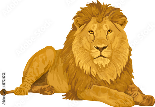 beautiful lion realistic animal lion of Africa