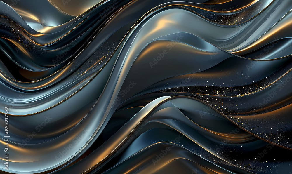 Naklejka premium abstract background with waves