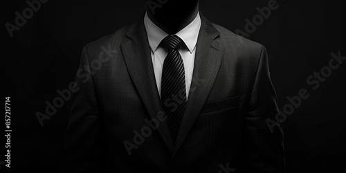 A professional-looking gentleman dressed in a suit and tie, captured in a black and white photograph