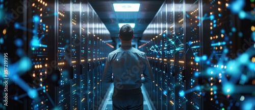 A tech expert configuring cloud infrastructure