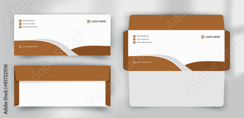 corporate unique business envelope design template