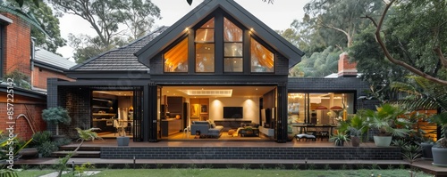 Renovated Victorian house with modern interiors.