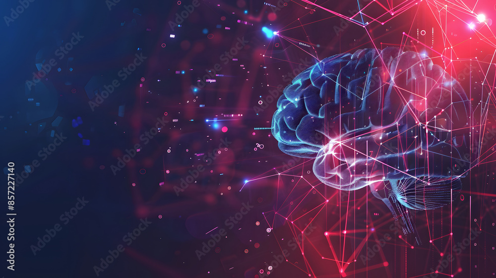 Concept of AI System with D Hologram of Human Brain and Computer Hardware Parts. Concept AI System, 3D Hologram, Human Brain, Computer Hardware Parts, Technology Integration Concept of AI System with D Hologram of Human Brain and Computer Hardware Parts. Concept AI System, 3D Hologram, Human Brain, Computer Hardware Parts, Technology Integration