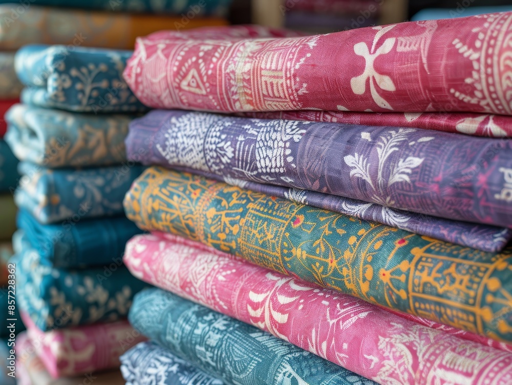 Traditional Hand-Printing of Thai Patterns on Fabric with Block Printing Technique Traditional Hand-Printing of Thai Patterns on Fabric with Block Printing Technique