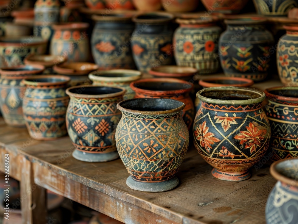 Intricate Thai Patterns on Ancient Pottery Revealing Cultural Heritage Intricate Thai Patterns on Ancient Pottery Revealing Cultural Heritage