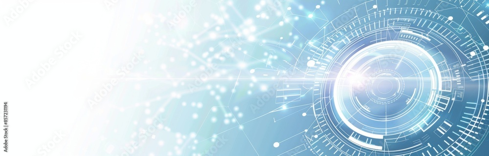 Futuristic AI Technology Banner with Gradient Background and Digital Elements
Futuristic AI Technology Banner with Gradient Background and Digital Elements