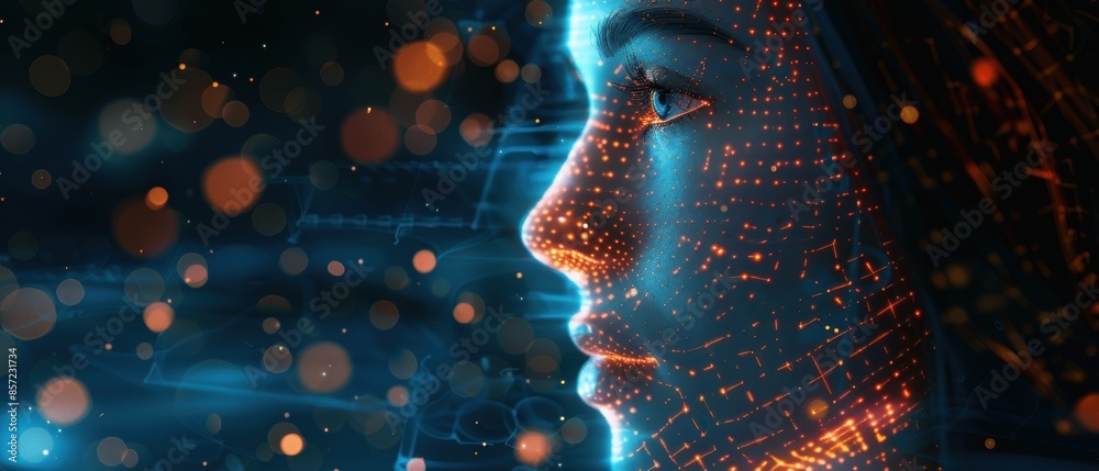AI-powered cybersecurity solutions with real-time threat detection, showcasing innovation in digital protection, high resolution AI-powered cybersecurity solutions with real-time threat detection, showcasing innovation in digital protection, high resolution