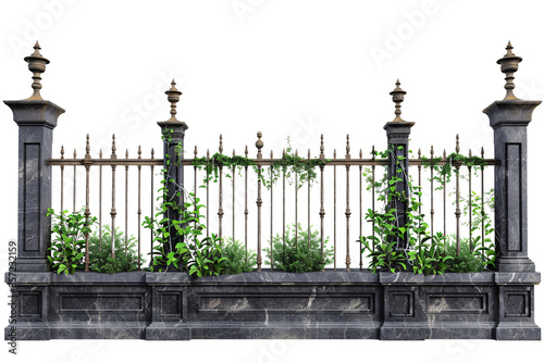 wrought iron fence