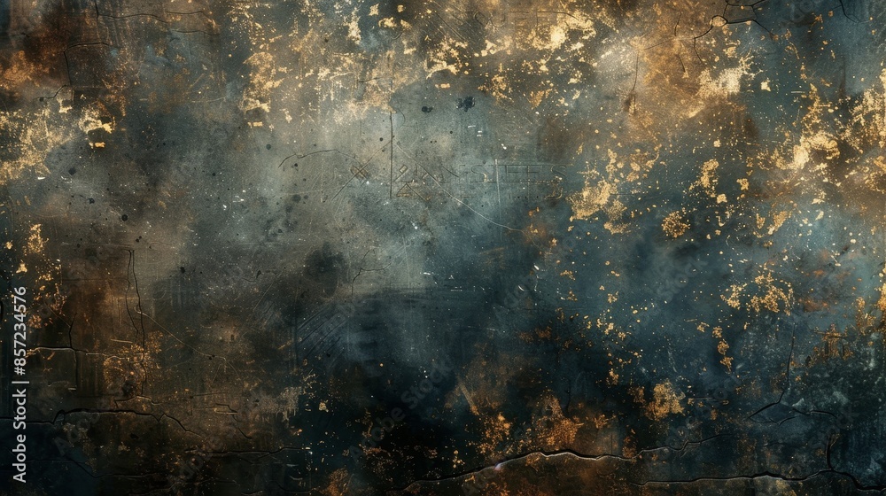 Grungy blue sky background with dark cloud patterns Grungy blue sky background with dark cloud patterns