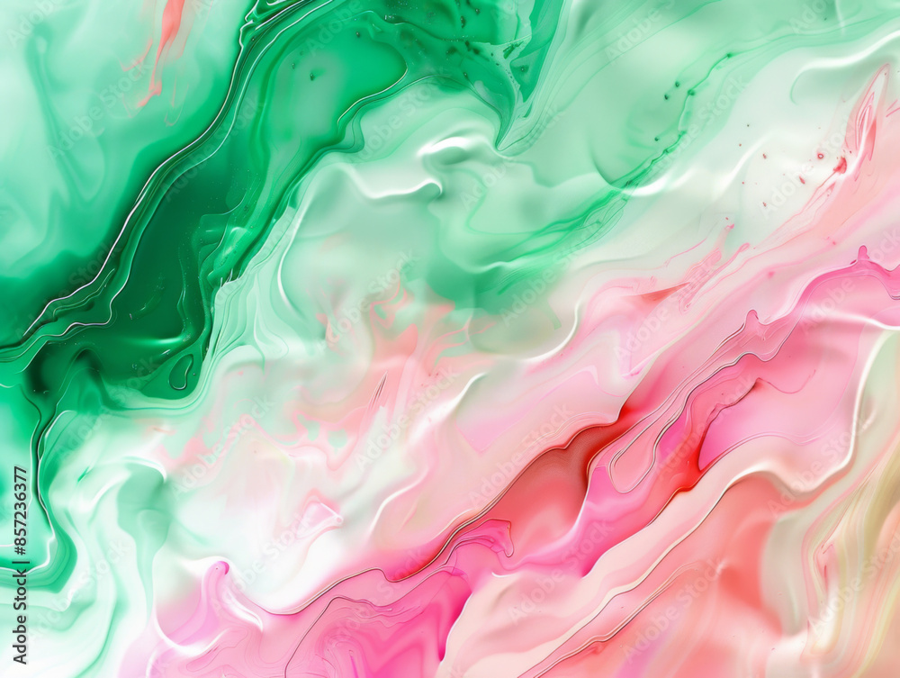Fototapeta premium Abstract Pink and Green Background, Generative AI Illustration
