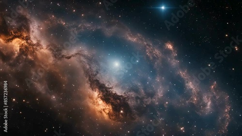 Wallpaper Mural A mesmerizing animation of swirling galaxies and cosmic dust, 4K HDR Quality background with stars Torontodigital.ca