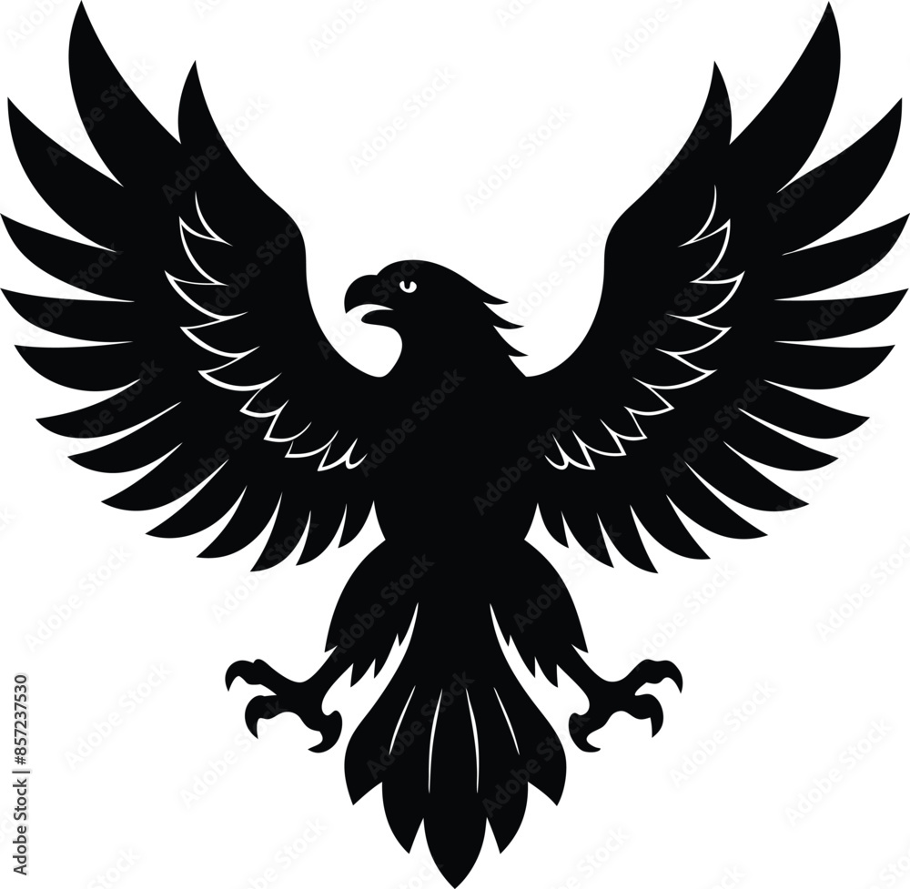 Flying eagle logo illustration Flying eagle logo illustration