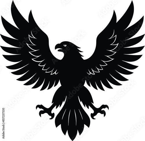 Flying eagle logo illustration
