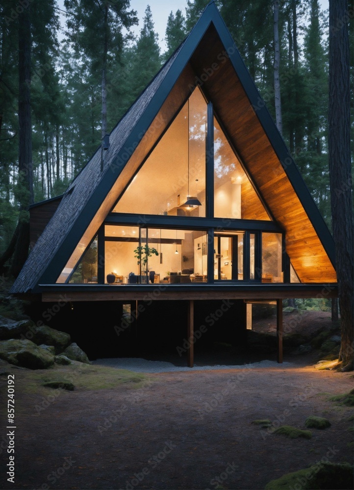 Fototapeta premium house in the forest