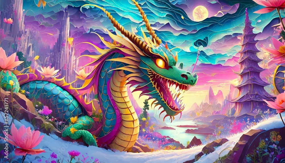 Obraz premium chinese dragon 