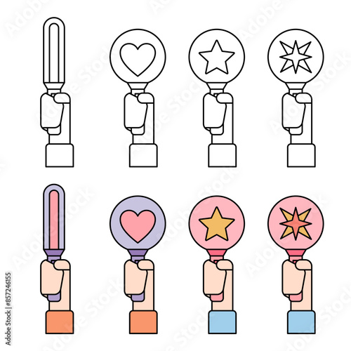 Tablou pe pânză K-pop light stick