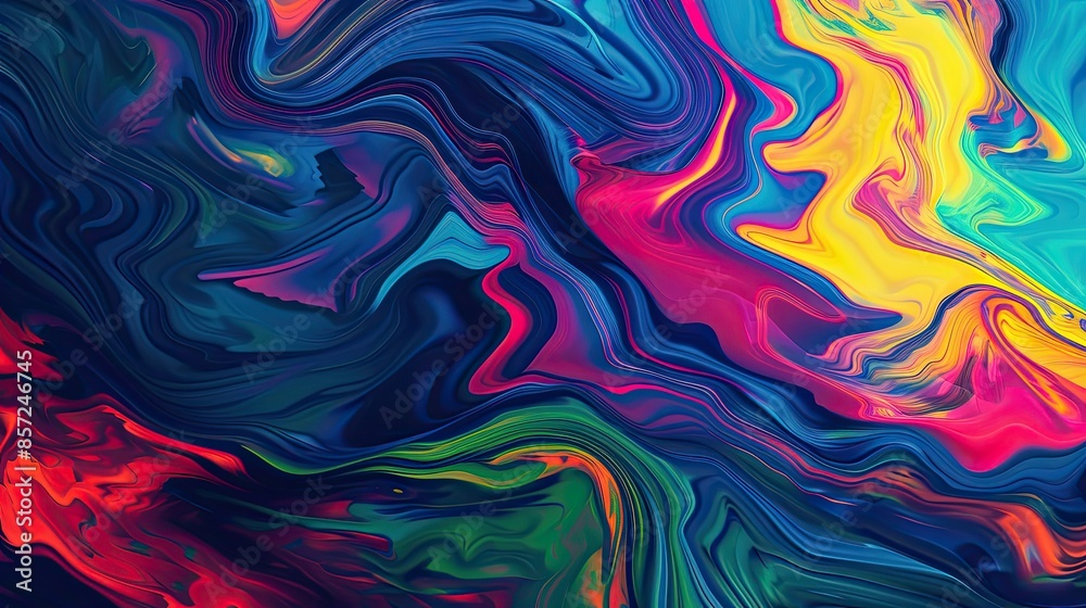 Energetic abstract patterns in vivid display Energetic abstract patterns in vivid display