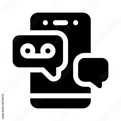 voice message glyph icon