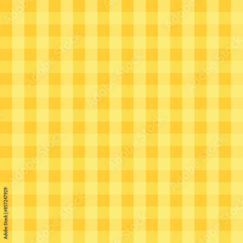 Yellow gingham pattern seamless