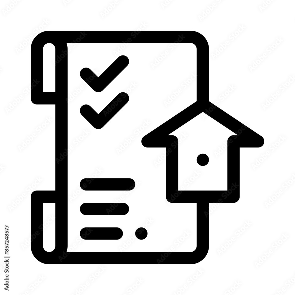checklist line icon checklist line icon