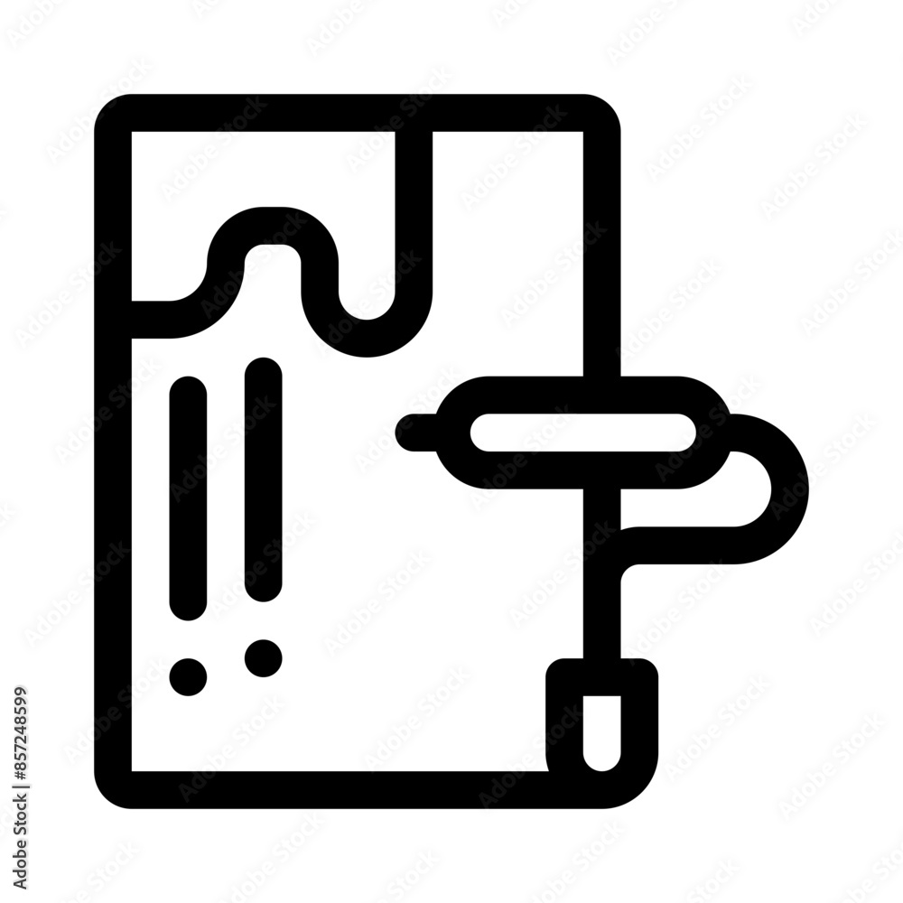 paint line icon paint line icon