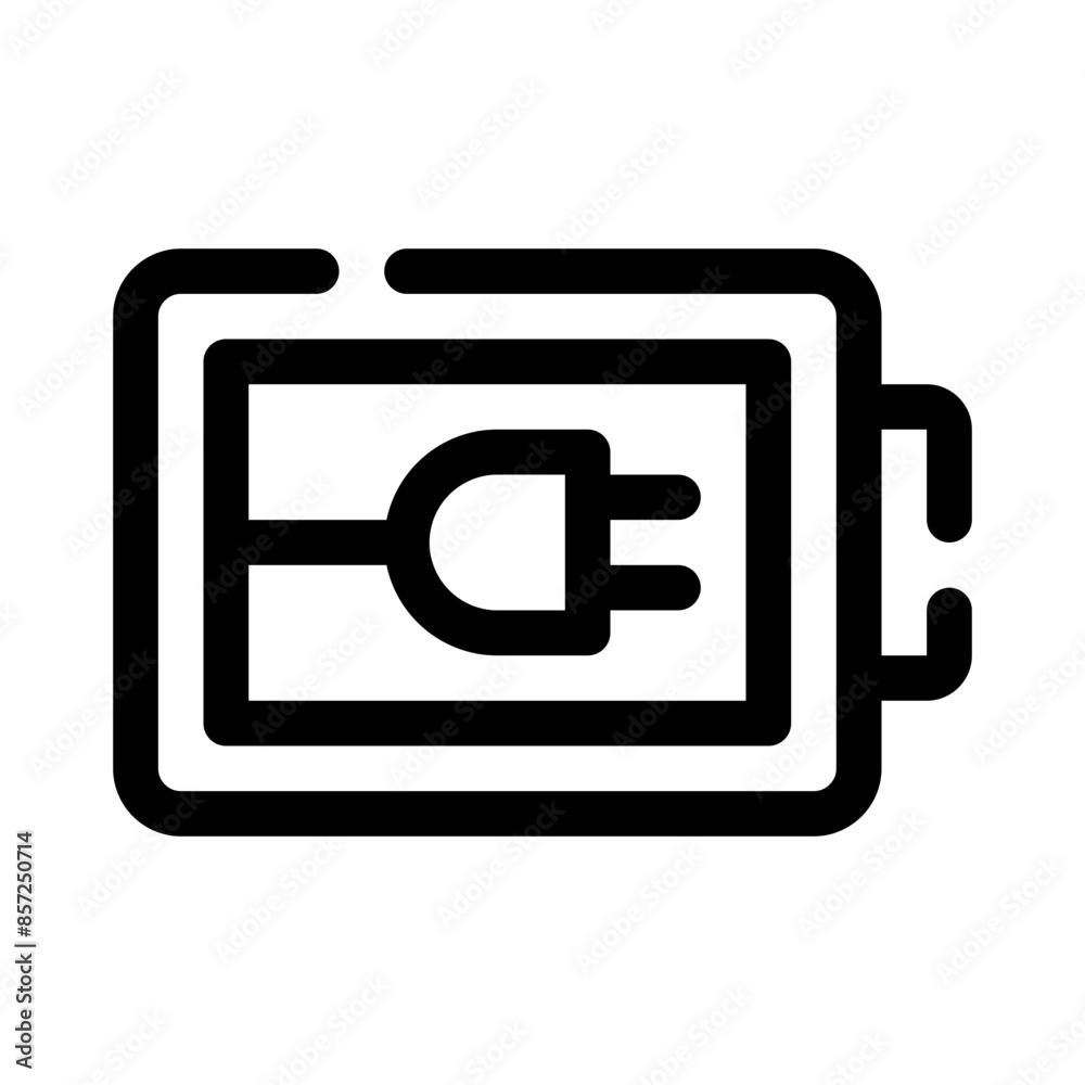 battery charge line icon battery charge line icon