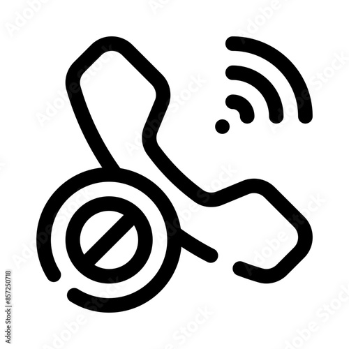 blocked line icon
