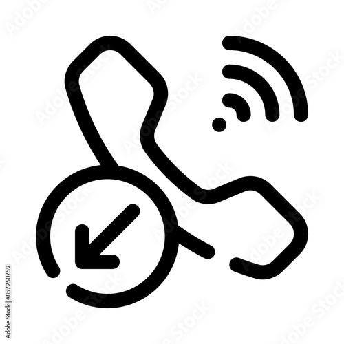 incoming call line icon