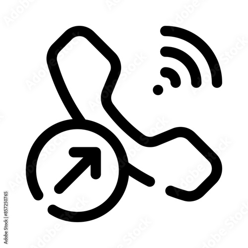 outgoing call line icon