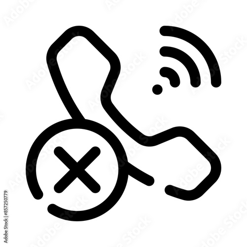 missed call line icon
