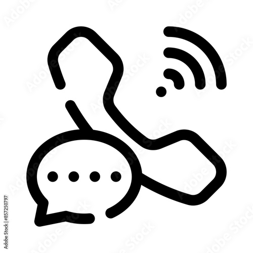 phone message line icon