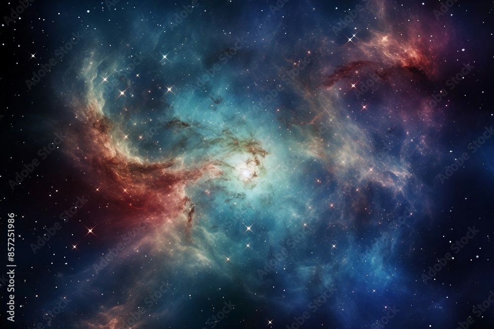 Bright Galactic Formation with Deep Space Elements. Generative AI Bright Galactic Formation with Deep Space Elements. Generative AI