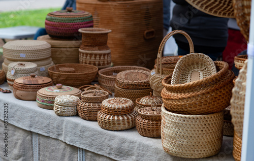 Song festival 2023 in Latvia, in the central park of Riga, Ligo holidays with latvian folk costumes and music
