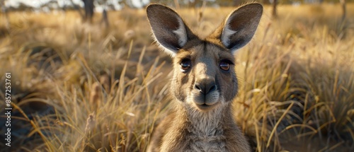 Wallpaper Mural Closeup of a kangaroo in the outback, Torontodigital.ca